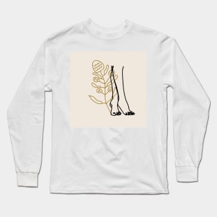 natures dance line art Long Sleeve T-Shirt